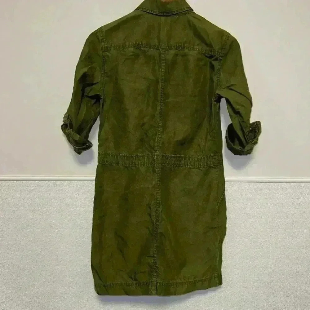 Armani Exchange Green Button Down Dress Size 2 - Picture 10 of 15